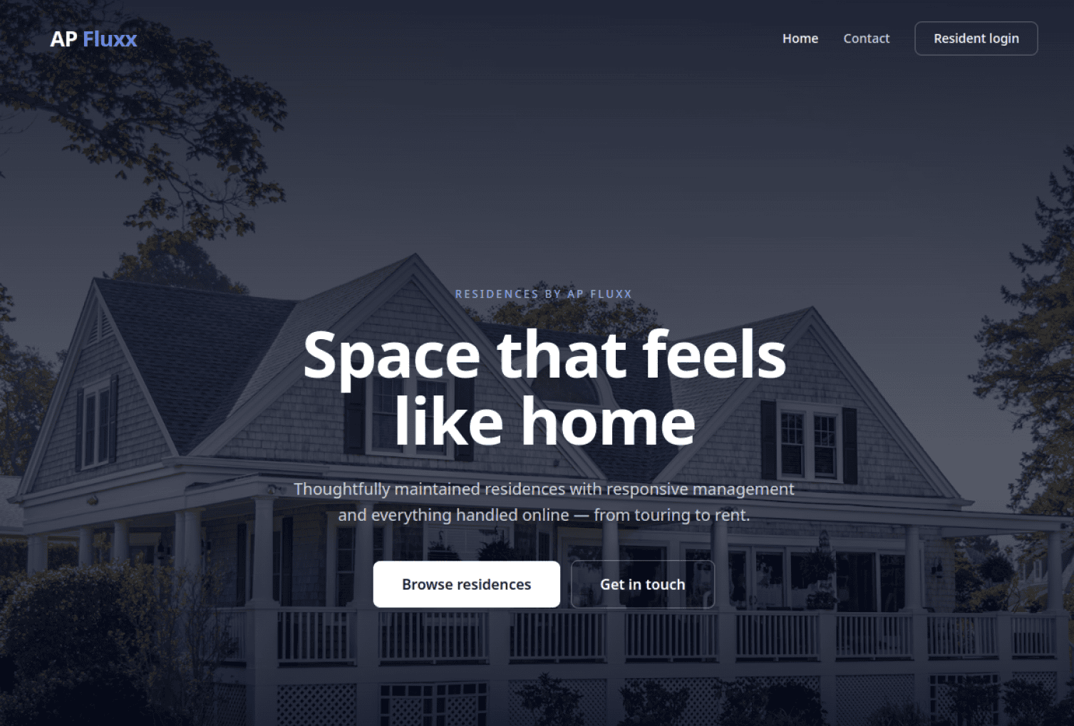 AP Fluxx website screenshot