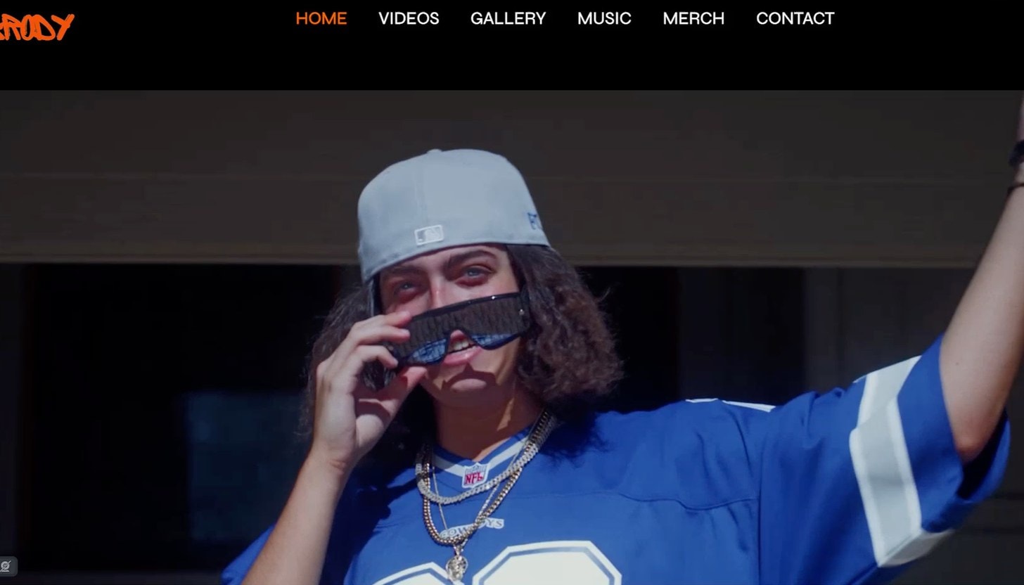Brody official artist website designed and developed by Pure Code Digital