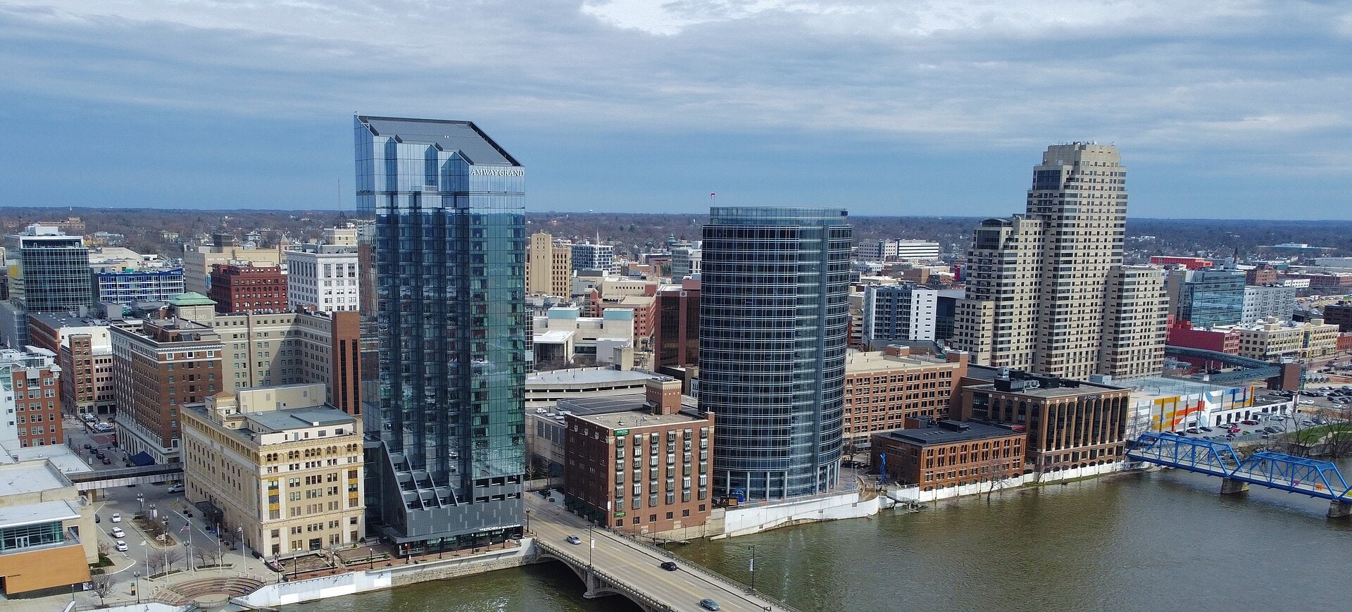 Downtown Grand Rapids, Michigan along the Grand River